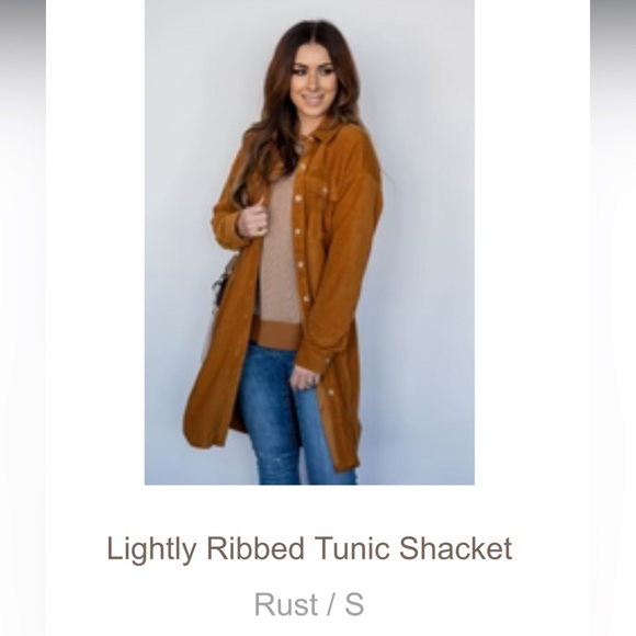 Women's Lightly Ribbed Shacket - Picture 9 of 9